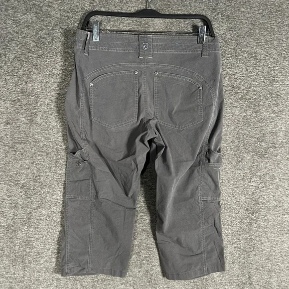 Kuhl Free Range Capri Women's Size 8 Gray Hiking Crops Pants Outdoor - Picture 6 of 9
